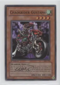 Chaosrider Gustaph 1st Ed. YuGiOh Invasion of Chaos #IOC-018 2004 - Image 1