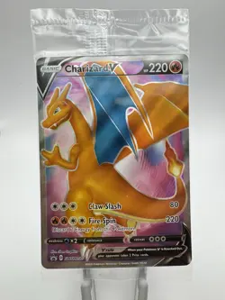 Charizard v SWSH050 Black Star Promo Champions Path Sealed - Image 1