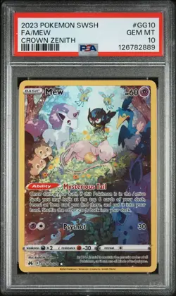 PSA10 Mew GG10/GG70 Pokemon TCG 2023 Crown Zenith Ultra Rare Holo - Image 1