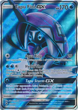 Tapu Fini GX (Full Art) 133/147 Ultra Rare SM - Burning Shadows Pokemon TCG - Image 1