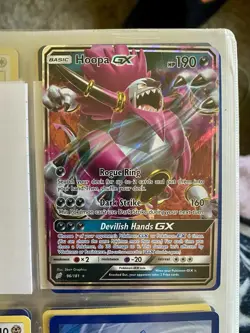 Pokemon Sun & Moon Team Up Ultra Rare Holo Hoopa GX #96/181 - Image 3