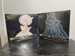 Pokemon Center Mega Evolution Gardevoir & Lucario ETB Elite Trainer Box Set of 2 - Image 1
