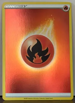 Pokemon TCG Fire Energy Reverse Holo 2020 Champions Path VLP NS4 - Image 1