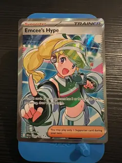 Emcee's Hype - 220/182 Ultra Rare Holo NM Pokemon SV10: Destined Rivals - Image 1