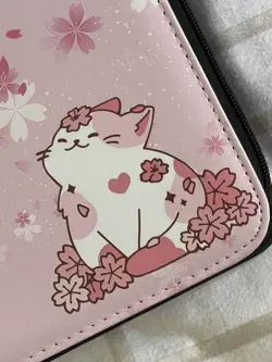 Trading Card Album, 400 Pockets Card Binder, Blossom Cat Design - Image 2