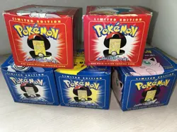 1999 Pokemon 23k Burger King Gold Plated Trading Card Set Blue/red Box Lot Of 5x - Image 4