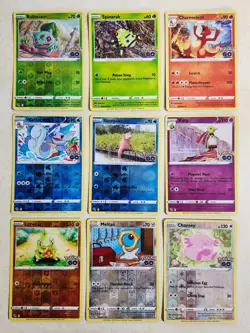 Pokemon Go (Reverse Holo) Common & Uncommon - Lot of 14 Pokemon Cards - Image 1