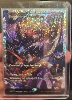 Bloodthirsty Conqueror (Showcase) (Fracture Foil) Foundations Foil - Image 1