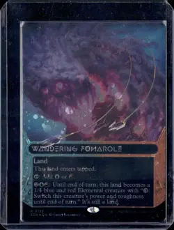 MTG: Edge of Eternities #135 Wandering Fumarole (Borderless) (Galaxy Foil) - Image 1