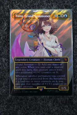 Yuna, Grand Summoner (Borderless) Surge Foil, Magic: The Gathering - Image 1