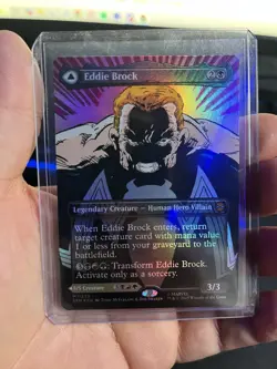 Venom, Lethal Protector/Eddie Brock MTG Spider-Man Mythic Borderless Foil #233 - Image 2