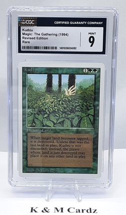 MTG - Revised - Kudzu - Graded - CGC 9.0 - Vintage - Image 1