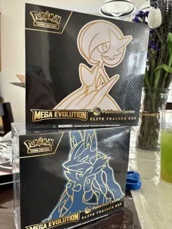 Pokemon Center Mega Evolution Gardevoir & Lucario ETB Elite Trainer Box Set of 2 - Image 1