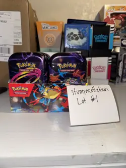 Pokemon TCG Mega Evolution MEGA HEROES MINI TIN DISPLAY (10x Tins) - Image 1