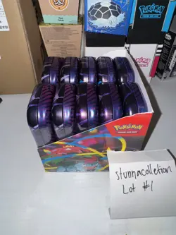 Pokemon TCG Mega Evolution MEGA HEROES MINI TIN DISPLAY (10x Tins) - Image 4