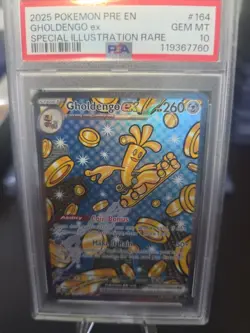 2025 Pokemon Pre-En Gholdengo Ex Special Illustration Rare #164/131 PSA 10 - Image 1