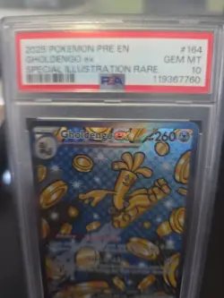 2025 Pokemon Pre-En Gholdengo Ex Special Illustration Rare #164/131 PSA 10 - Image 3
