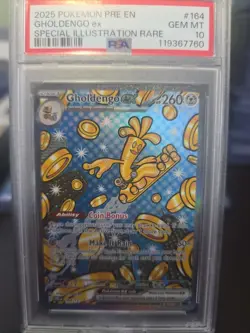 2025 Pokemon Pre-En Gholdengo Ex Special Illustration Rare #164/131 PSA 10 - Image 4