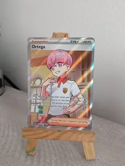 Pokemon TCG Ortega Prismatic Evolutions Trainer Full Art Holo PACK FRESH 141/131 - Image 1
