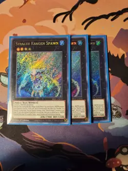 x3 Stealth Kragen Spawn Secret Rare BROL-EN031 1st Edition Yu-Gi-Oh! - Image 1