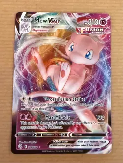 Mew VMAX 114/264 - Fusion Strike - Pokemon Card - Near Mint/Mint - Image 1