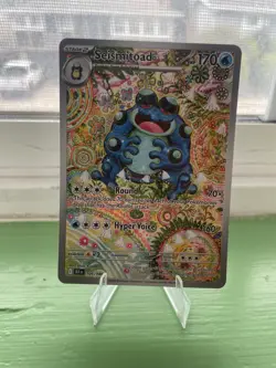 Pokemon TCG Seismitoad Illustration Rare Card 105/86 Black Bolt Series - Image 1