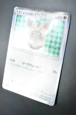 Poncho Wearing Eevee 142/SM-P Eevee Mega Campaign Promo 2017 Holo Pokemon Card - Image 4