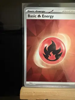 FIRE ENERGY - Basic Energy Card - Holo- 2024 Era - Pokemon TCG Card FIRE - Image 2