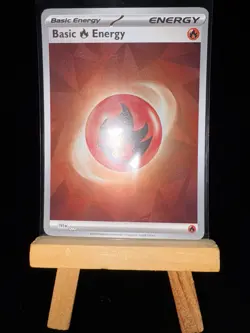FIRE ENERGY - Basic Energy Card - Holo- 2024 Era - Pokemon TCG Card FIRE - Image 4