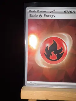 FIRE ENERGY - Basic Energy Card - Holo- 2024 Era - Pokemon TCG Card FIRE - Image 5