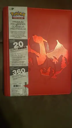 Ultra Pro Pokemon TCG - 9 Pocket Premium Charizard Binder Red 360 Card Capacity - Image 1