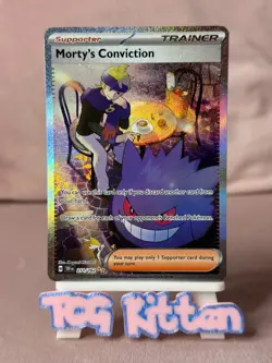 Mortys Conviction 211/162 Card 'B' Temporal Forces SIR Trainer TCGKITTEN - Image 1