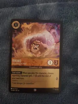 Disney Lorcana Cold Foil Rhino One-Sixteenth Wolf Card 15/204 Reign of Jafar - Image 1