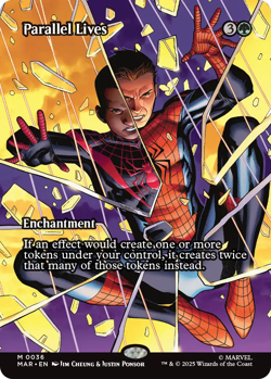 Parallel Lives 0036 ~ **Borderless** Mythic MTG Marvel Spider-Man - Image 1