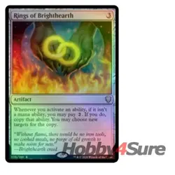 Foil Rings Of Brighthearth M/NM Magic: The Gathering MTG Commander Legends - Image 1