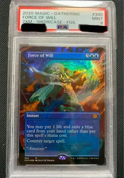 Magic: The Gathering MTG Force Of Will 2xm Showcase Foil #340 2020 PSA10 - Image 1