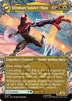 Miles Morales 0211 Ultimate Spider-Man ~ **Foil** Mythic MTG Marvel Spider-Man - Image 2