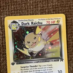 NM Pokemon TCG 2000 Team Rocket: Dark Raichu 83/82 1st Edition Rare Holo - Image 3