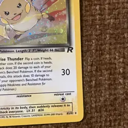 NM Pokemon TCG 2000 Team Rocket: Dark Raichu 83/82 1st Edition Rare Holo - Image 5