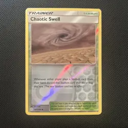 Chaotic Swell 187/236 Reverse Holo Pokemon Cosmic Eclipse NM - Image 1