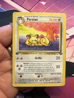Carte Pokemon Wizards Persian 42/64 Jungle Edition 1 Ed1 First Francais Vf Fr - Image 2