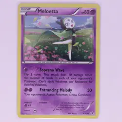 Pokemon TCG Meloetta XY193 NM Black Star Promo Cosmos Holo - Image 1