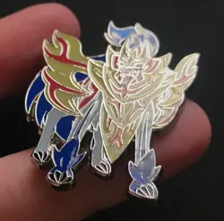 2 X Pokemon Pin Zacian Zamazenta Badge Metal 2020 True Steel Collection Box - Image 3