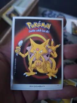 Pokemon - Dunkin Boomer Bubble Gum - Sticker Cards 2001 #64 Kadabra - Image 1