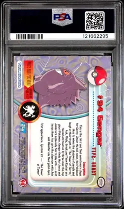 PSA 1 Gengar 94 2000 Topps Pokemon Series 2 Foil *POP 2* TCGKITTEN - Image 2