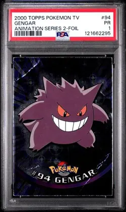PSA 1 Gengar 94 2000 Topps Pokemon Series 2 Foil *POP 2* TCGKITTEN - Image 3