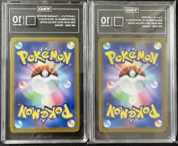 SET 2 TAG 10 GEM MINT Japanese Pokemon MEOWTH PAL WOOPER 192/SV-P 193/SV-P PROMO - Image 2