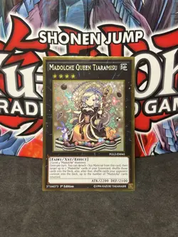 Yugioh Madolche Queen Tiaramisu PGL2-EN045 Gold Ultra Rare 1st Edition NM - Image 1