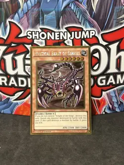 Yugioh Mystical Beast Of Serket PGL2-EN032 Gold Ultra Rare 1st Edition NM - Image 1