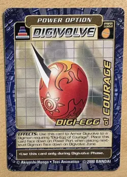 Digimon DIGI-EGG OF COURAGE 2000 Bandai Card #BO-152 - Image 1